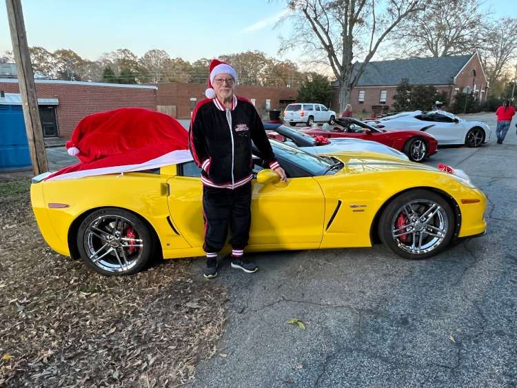 A yellow Corvette coupe