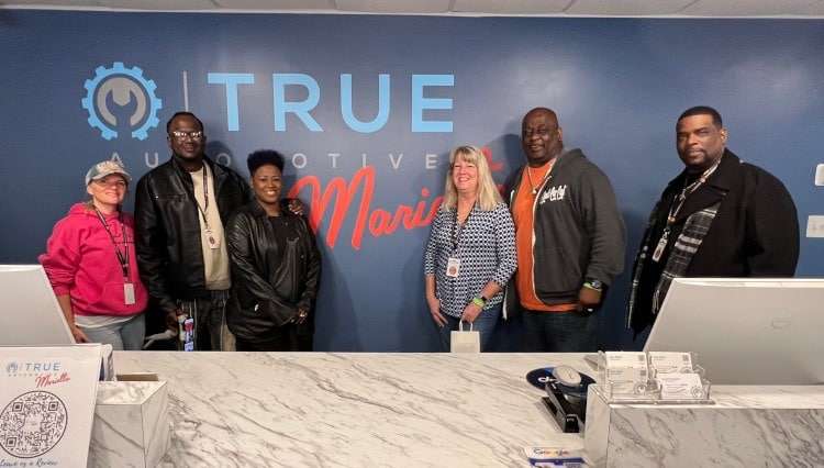 People at True Automotive in Marietta.