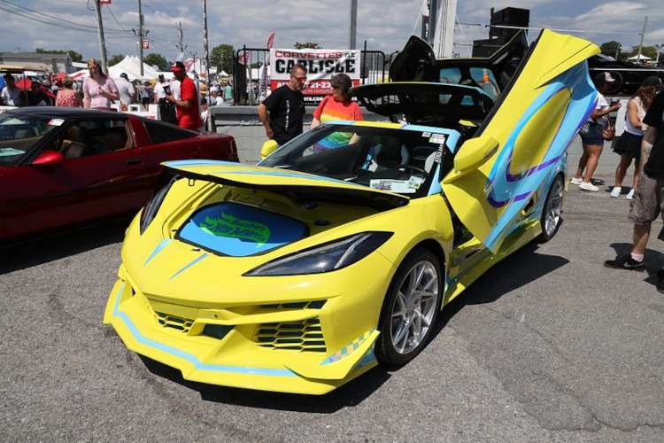 Custom C8 Corvette at Corvettes at Carlisle, 2025. Photo featured in Vettes of Atlanta Magazine.