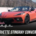 Jay Leno and Tadge Juechter drive a C8 convertible. YouTube video