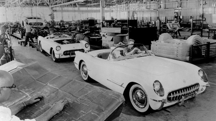 Saint Louis, Missiouri assembly line for the first generation Corvette