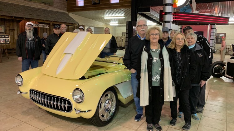 Corvette Cruisers of Atlanta club visits the Milton Robson car collection