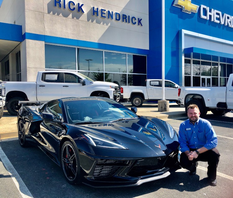 New C8 Corvette with Chris Lindamood at Rick Hendrick Chevrolet in Duluth