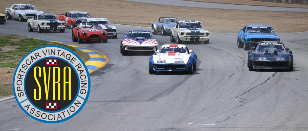 Classic SVRA racing with Corvettes and Mustangs