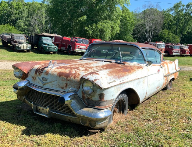 Rusted Cadillac at Simpson Farm
