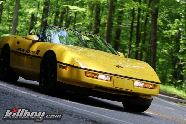 1986 C4 yellow Corvette, Indy model