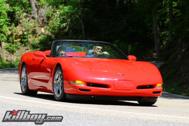 Fifth-generation torch red Corvette convertible