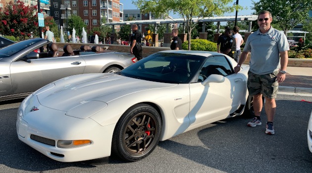 C5 Speedway white Z06 at car show