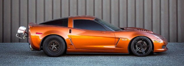 C6 Atomic Orange Fat Man Corvette