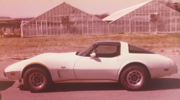 White third-generation Corvette