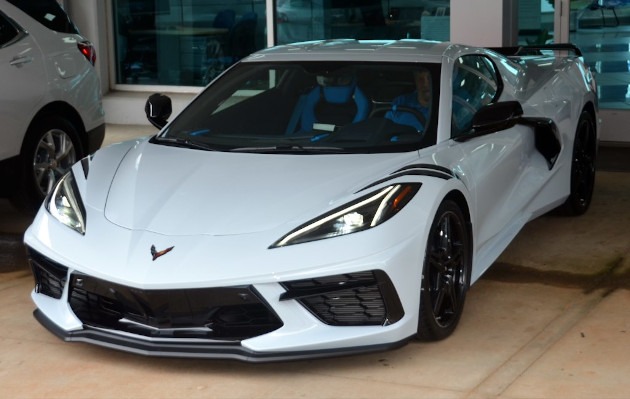 Eighth-generation Corvette at car dealership