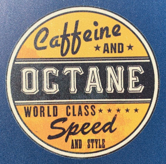 Caffeine & Octane car show logo