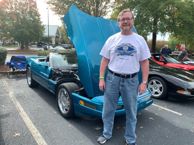 Fourth-generation Aqua Blue Corvette