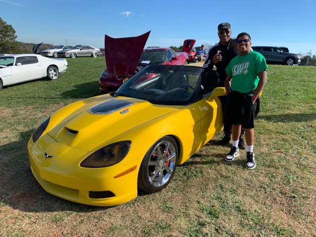 Custom C5 yellow Corvette convertible