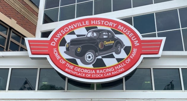 Dawsonville History Museum sign