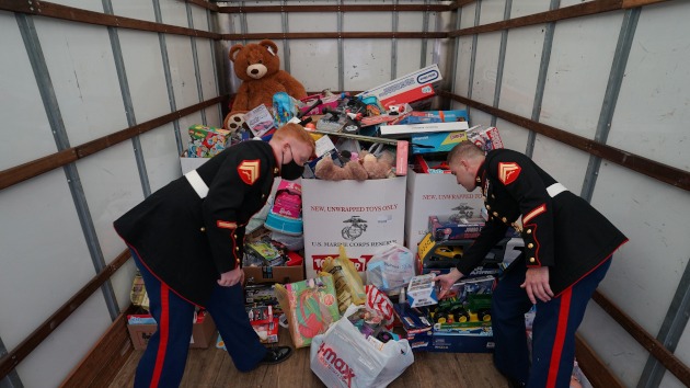 Marines loading the Toys4Tots