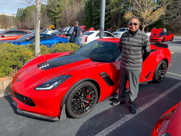 Seventh-generation Torch Red Z06 Corvette coupe