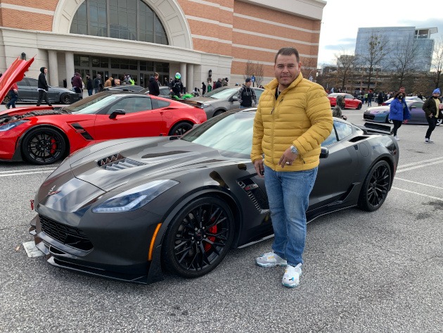2019 custom wrapped black Corvette coupe