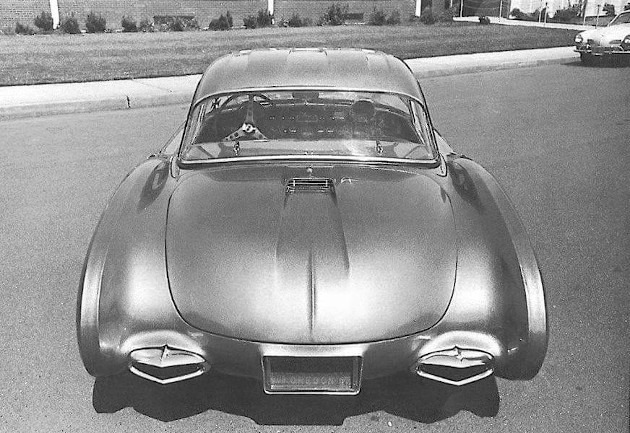 Tail lights porltion of the Ravyn custom Corvette