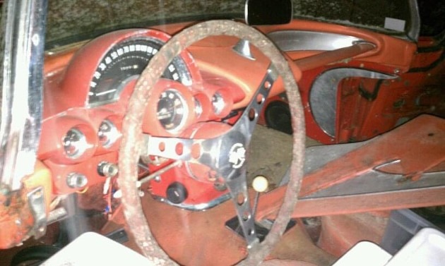 First-generation Corvette interior found in the woods