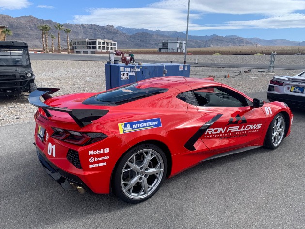 Eighth-generation Corvette coupe at the Ron Fellows Performance Driving School