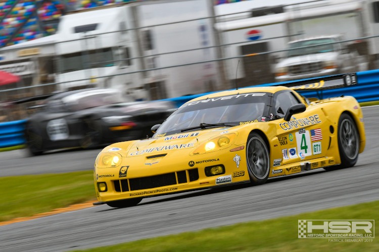 Sixth-generation Corvette yellow factory racecar