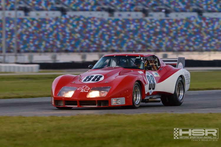 #88 red and white third-generation Corvette race car