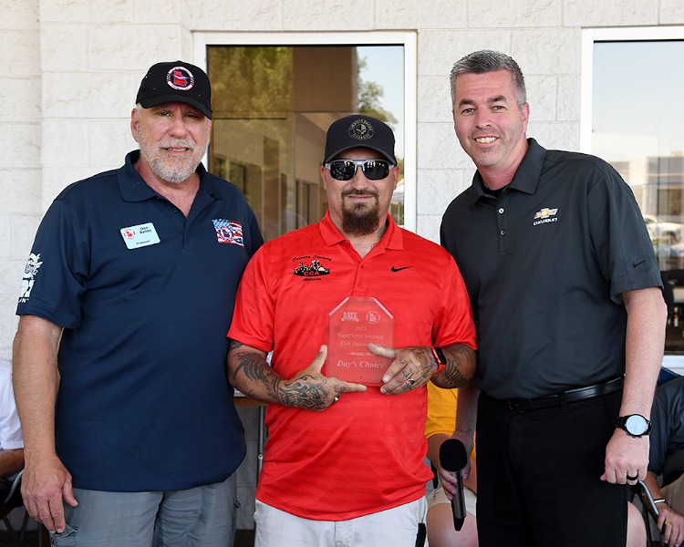Winner of Day's Chevrolet award at SuperVette Saturday