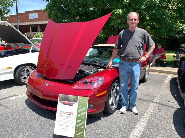 Sixth-generation corvette in Montery Red convertible