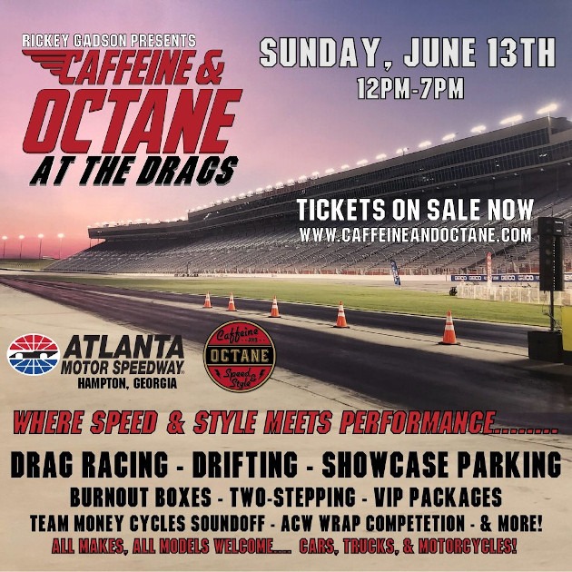 Caffeine & Octane At The Drags event poster