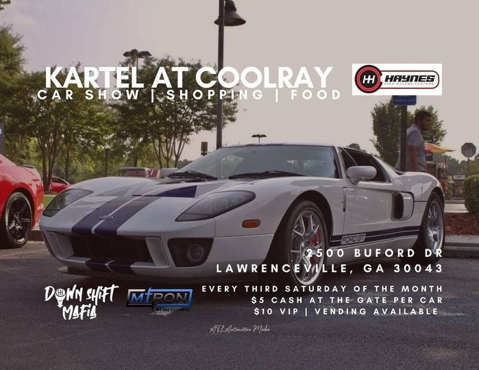 Kartel car show at Coolray field