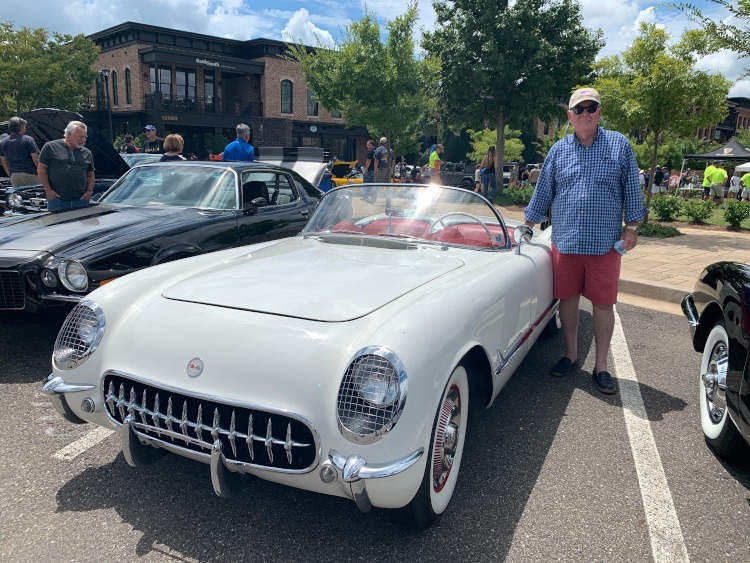 First-generation 1954 Corvette roadster in white