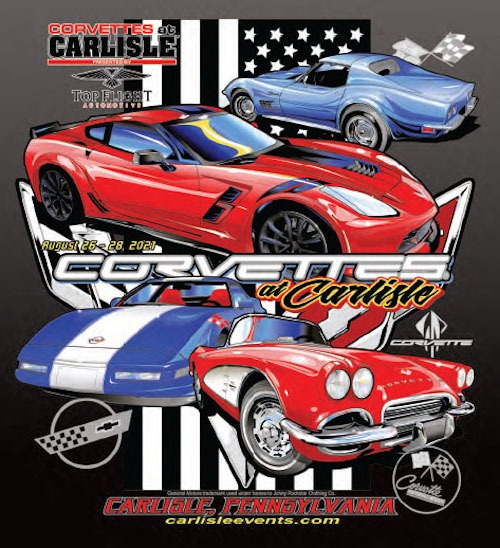 Poster for the Corvettes of Carlisle car show