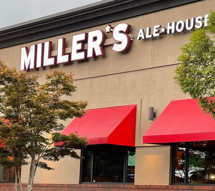 The outside of Miller's Ale House in Atlanta
