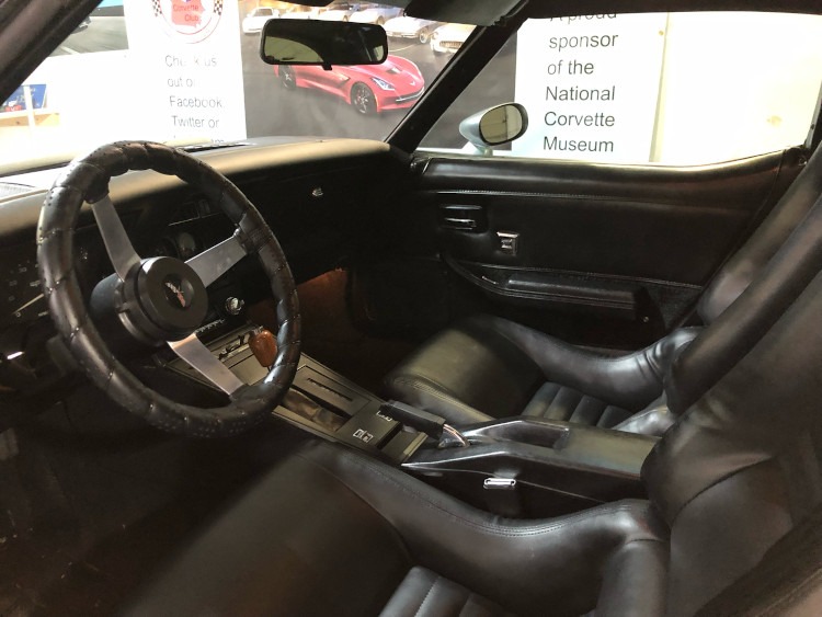 Refurbished interior of a 1978 C3 Corvette