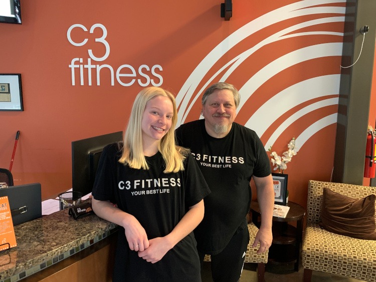 Workers of the C3 Fitness center in Lawrenceville, Ga