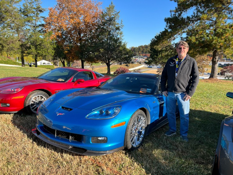 Sixth-generation ZR1 Corvette in blue