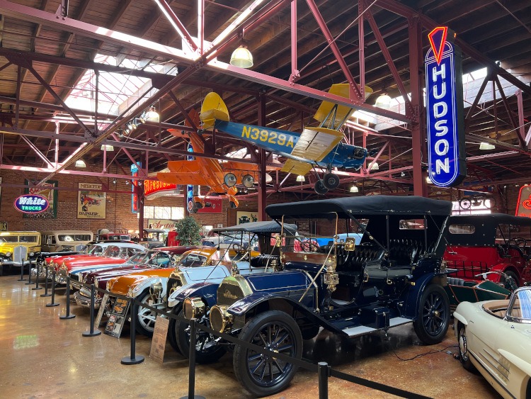 Vintage cars and planes at the Corker Museum in Chattanooga, Tn.