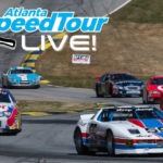 Cars racing at Michelin Raceway Road Atlanta