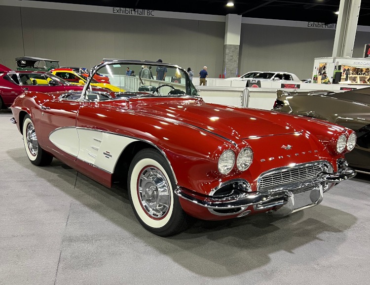 First generation red Corvette roadster