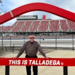 Talladega superspeedway sign at the track