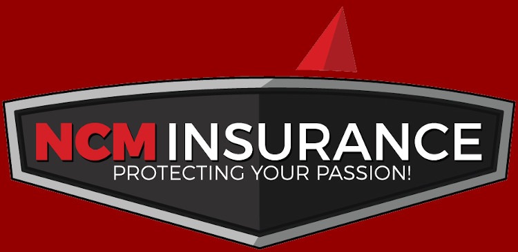 Red, black and white NCM Insurance logo