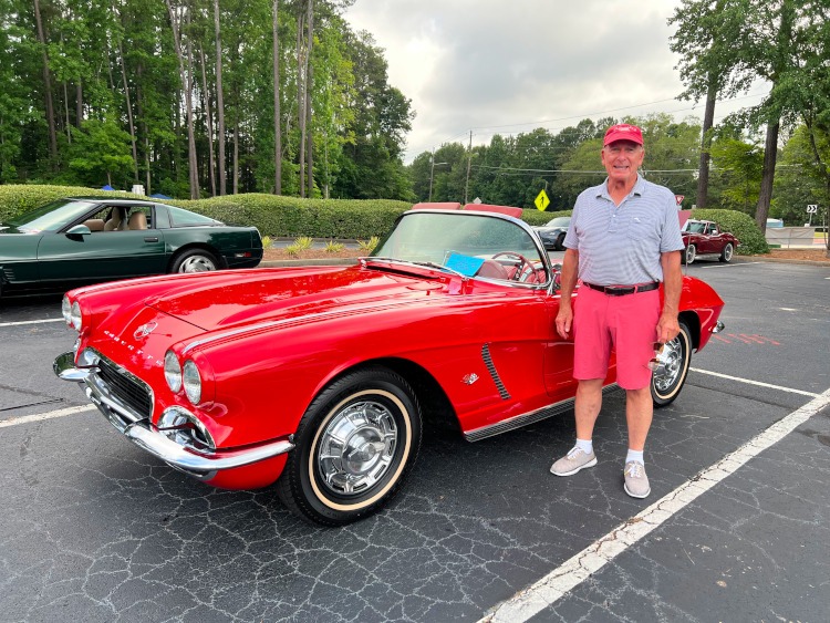 First-generations red Corvette roadster