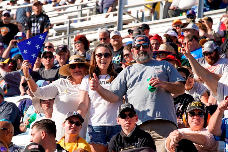 Fans enjoying the Atlanta Motor Speedway