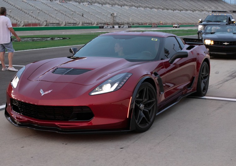 Long Beach Red seventh-generation Corvette coupe at the Atlanta Motor Speedway