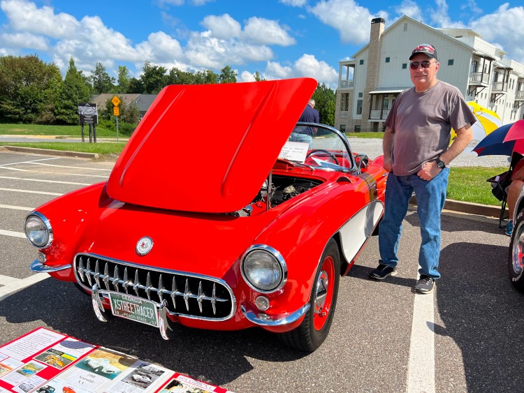 First-generation red Corvette convertible