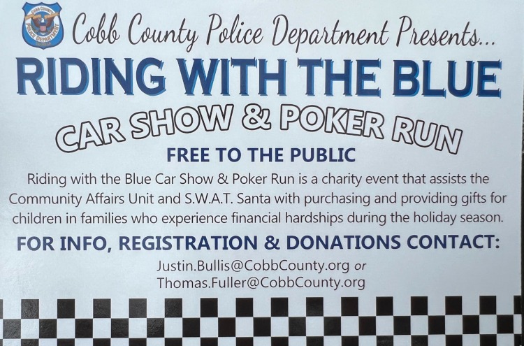 Cobb County Police department "Riding with the Blue" event