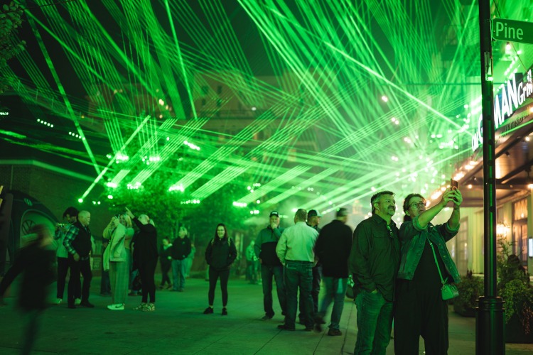 Laser light show at the Chattanooga Motorcar Festival