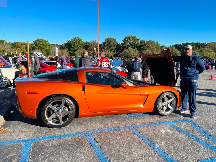 2008 Atomic Orange Corvette