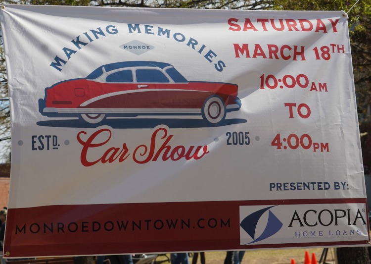 "Making Memories" car show banner for 2023.